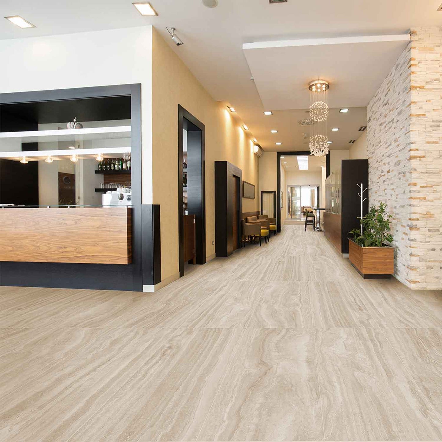 Гранитогрес TRAVERTINO BEIGE ART GLOSSY 60/120