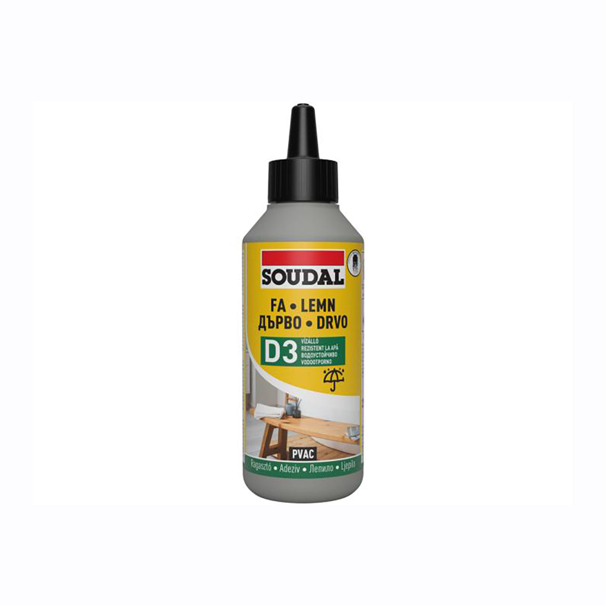 Водоустойчиво лепило Soudal 65A клас D3 250г